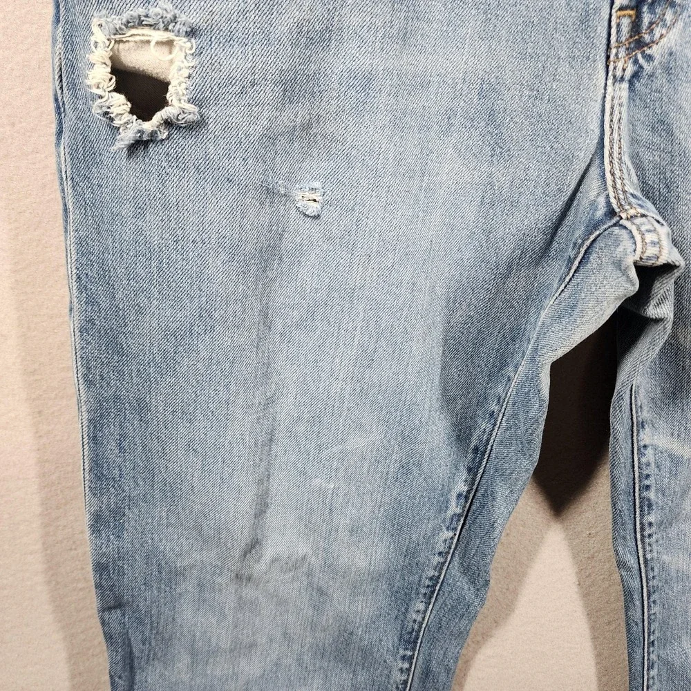 Vintage GAP Men's Straight Fit Jeans 34×31 Distressed Medium Wash Frayed‎ Hems - Picture 9 of 16